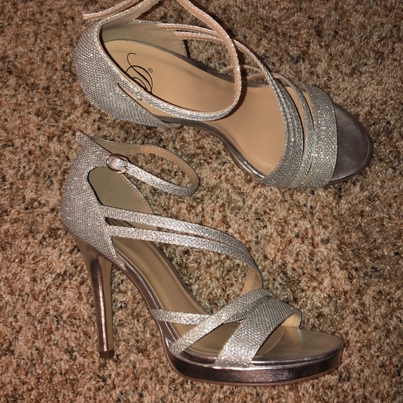 Silver Formal Heels - Picture 2 of 6